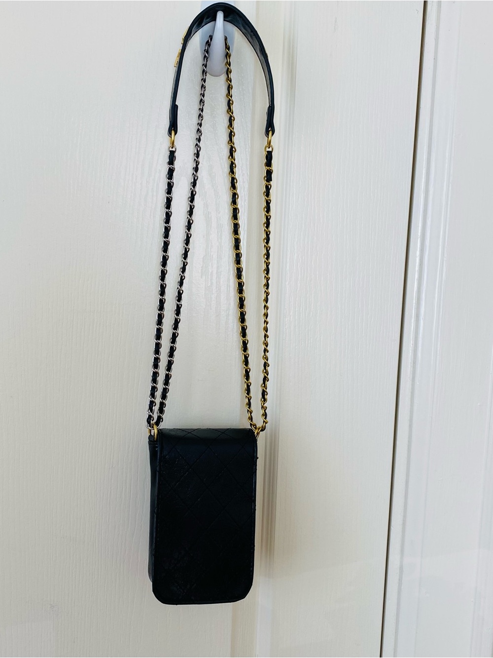 Brand New Chanel Makeup Trio Set Black Shoulder Bag with Tweed Coin Pouch - Picture 8 of 16